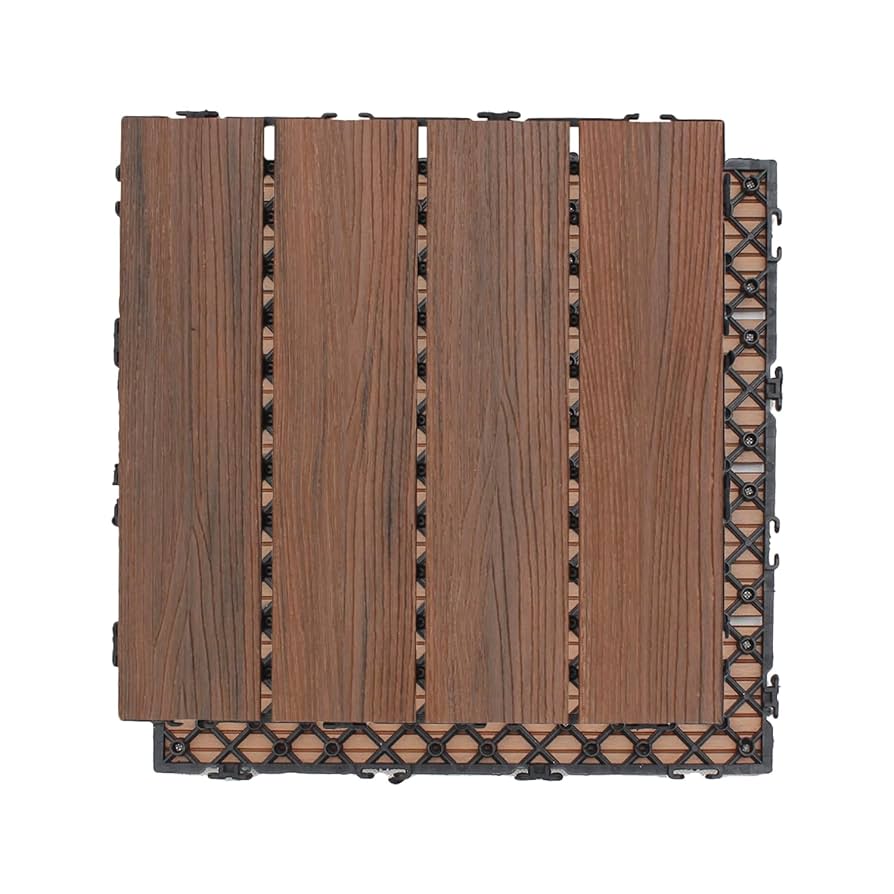 TK　0226 NewTechWood 12-in x 24-in Spanish Walnut Painted Composite